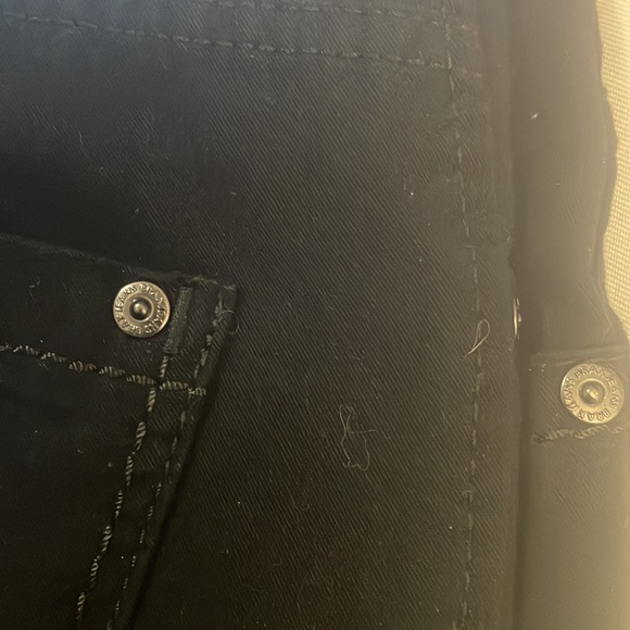 GB Sz 18  Soft Black 96% Cotton & 4% Elastane Straight Leg Pants w F & B Pockets - Picture 9 of 16